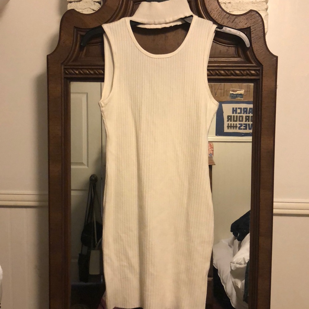 Sleeveless White Dress